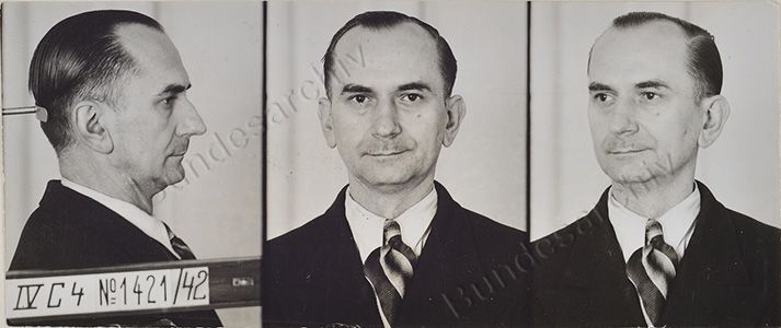 Erkennungsdienstliche Aufnahmen von Otto Hampel